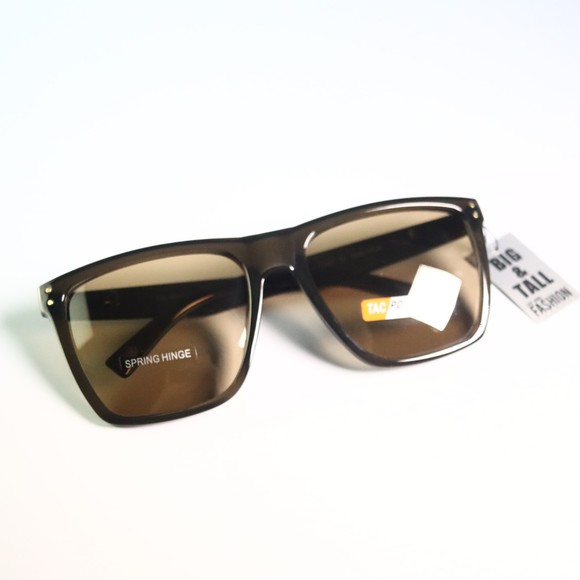 EDGEiWEAR Tac Polarized sunglasses big frame brown full frame sunwear N10 - Picture 5 of 7